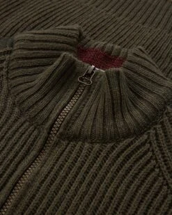 Men's Ribbed Half Zip Sweater -Celtic & Co 104215