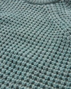 Men's Waffle Stitch Crew -Celtic & Co 106449