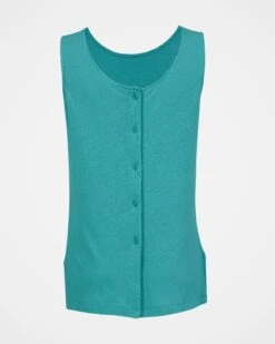 Linen Blend Scoop Neck Tunic -Celtic & Co 124639