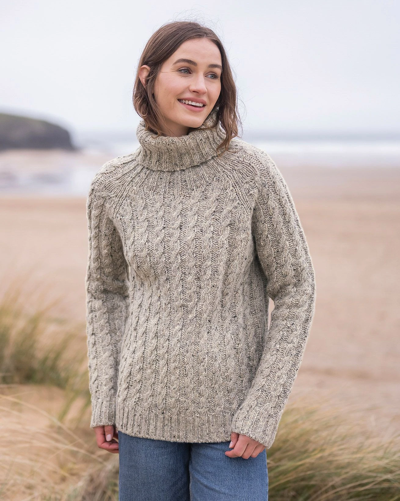 Donegal Cable Turtleneck Sweater 4 Donegal Cable Turtleneck Sweater - Image 2