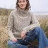Donegal Cable Turtleneck Sweater 2 Donegal Cable Turtleneck Sweater -Celtic & Co 142080