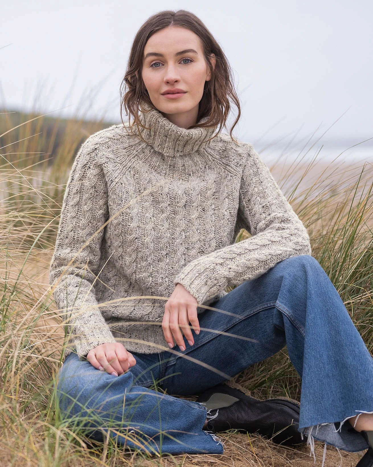 Donegal Cable Turtleneck Sweater 3 Donegal Cable Turtleneck Sweater
