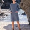 Twill Knee Length Shift Dress -Celtic & Co 142187