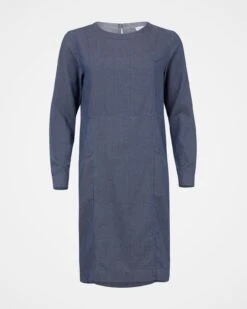 Twill Knee Length Shift Dress -Celtic & Co 142354