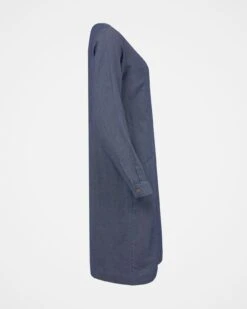 Twill Knee Length Shift Dress -Celtic & Co 142355