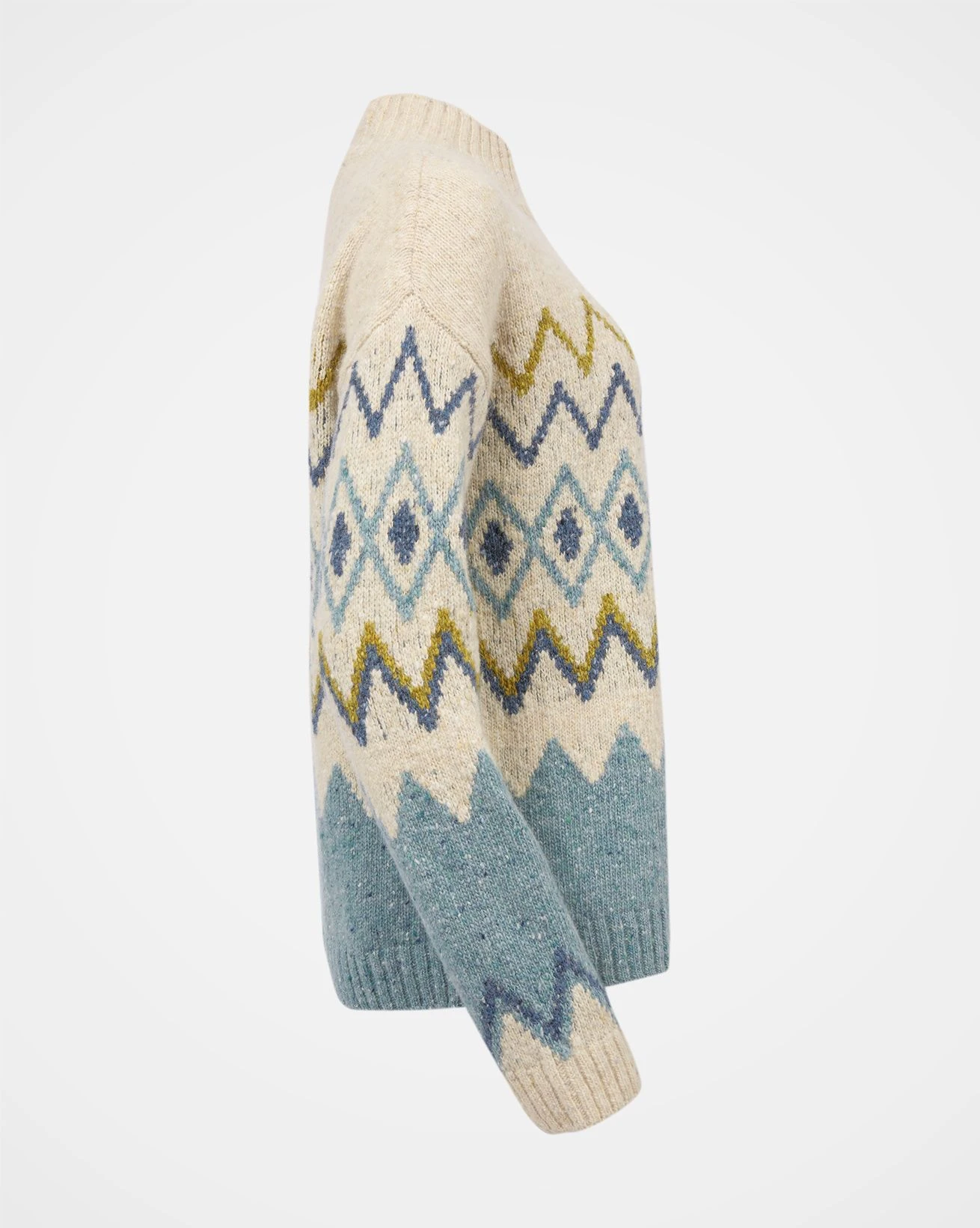 Donegal Zig Zag Mock Neck Sweater 8 Donegal Zig Zag Mock Neck Sweater - Image 6