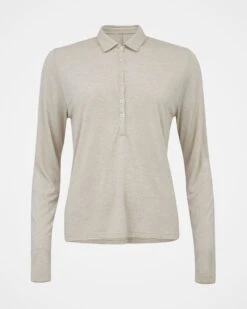 Long Sleeve Polo Top -Celtic & Co 144105