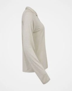 Long Sleeve Polo Top -Celtic & Co 144106