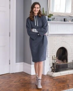 Funnel Neck Sweatshirt Dress -Celtic & Co 146310