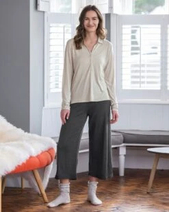 Long Sleeve Polo Top -Celtic & Co 147693