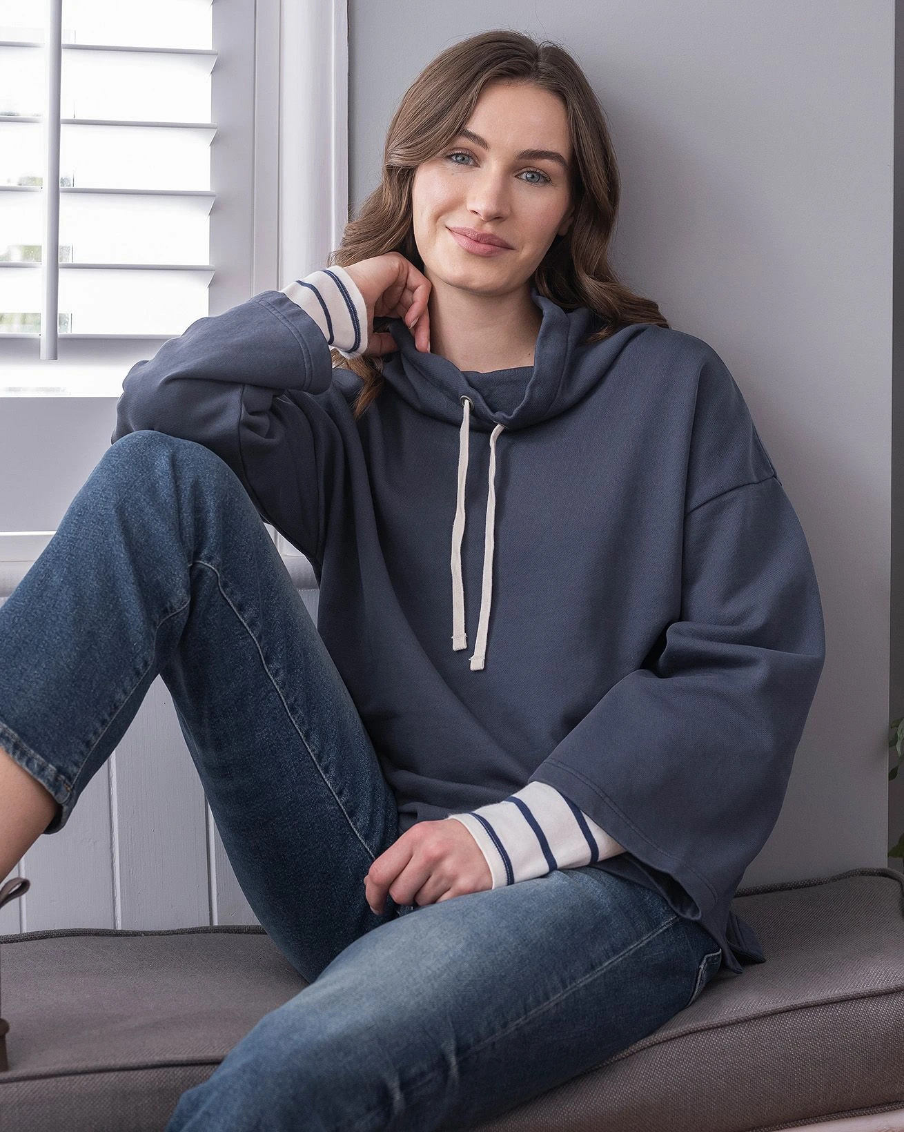 Funnel Neck Sweatshirt 4 Funnel Neck Sweatshirt - Image 2