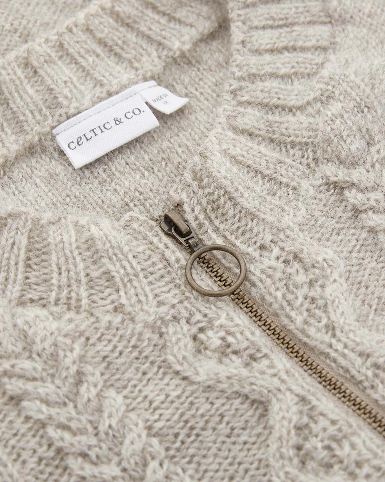 British Cable Zip Cardigan 7 British Cable Zip Cardigan - Image 5