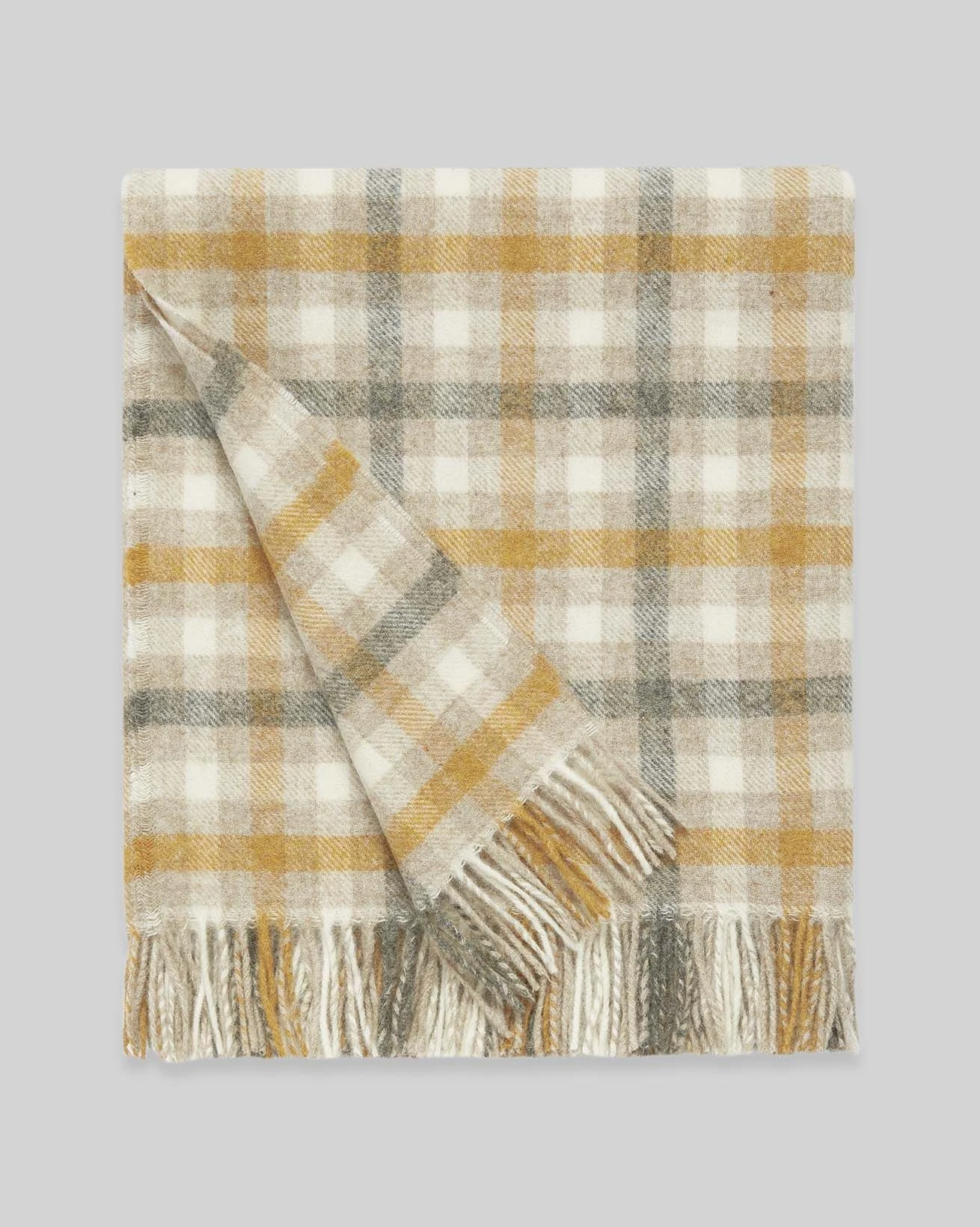 Shetland Wool Check Throw 3 Shetland Wool Check Throw