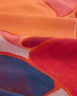 V Neck Button Through Drape Blouse -Celtic & Co 158501