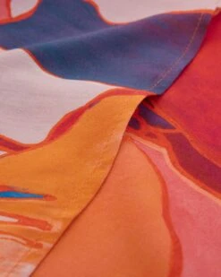 V Neck Button Through Drape Blouse -Celtic & Co 158503