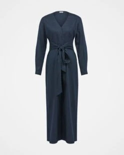 Pure Linen Tie Waist Jumpsuit 13 Pure Linen Tie Waist Jumpsuit -Celtic & Co 158768