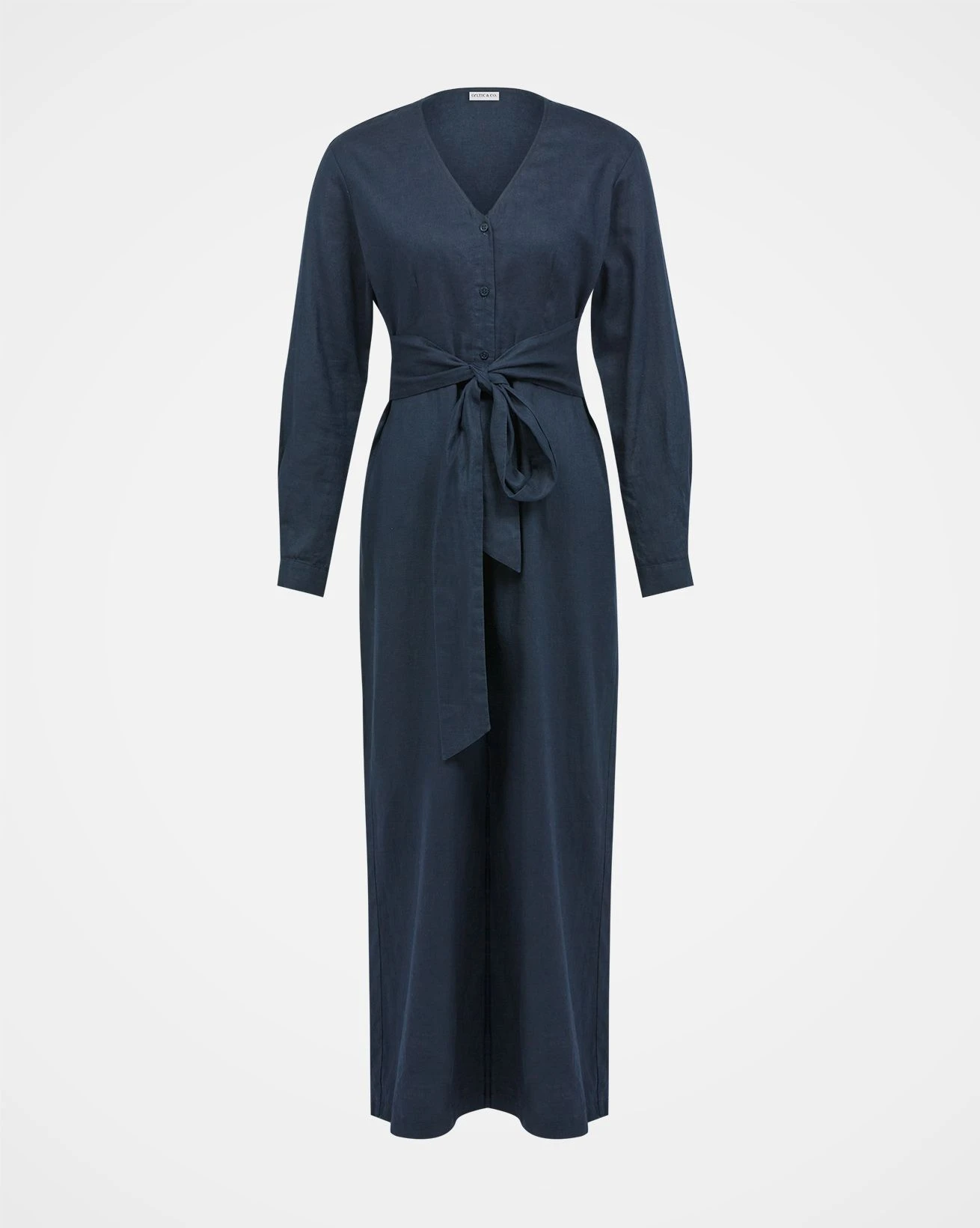 Pure Linen Tie Waist Jumpsuit 6 Pure Linen Tie Waist Jumpsuit - Image 4