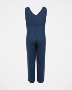 Pure Linen V Neck Sleeveless Jumpsuit 13 Pure Linen V Neck Sleeveless Jumpsuit -Celtic & Co 158770