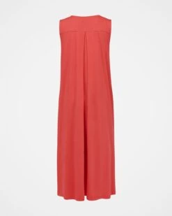 Organic Cotton Pleated Back Midi Dress -Celtic & Co 163020