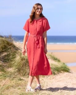 Linen Button Through Dress -Celtic & Co 166897