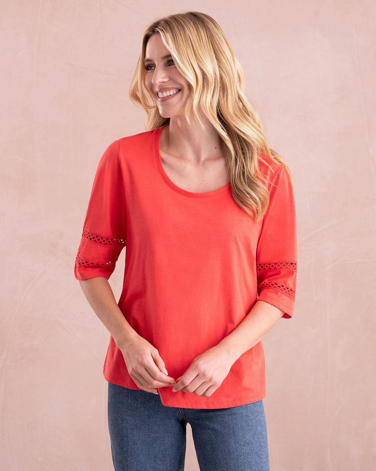 Organic Cotton Sleeve Detail Jersey Top 3 Organic Cotton Sleeve Detail Jersey Top