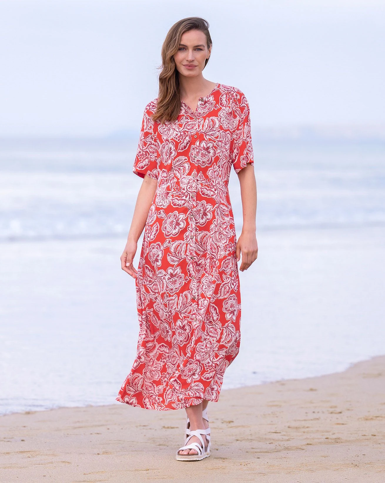 Button Through Midi Dress 3 Button Through Midi Dress