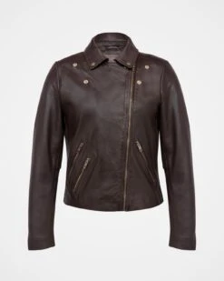 Leather Biker Jacket -Celtic & Co 172814