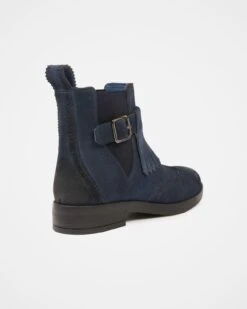 Brogued Strap Detail Chelsea Boots -Celtic & Co 173657