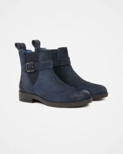 Brogued Strap Detail Chelsea Boots -Celtic & Co 173661