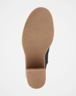 Crepe Block Heel Ankle Boots -Celtic & Co 176670