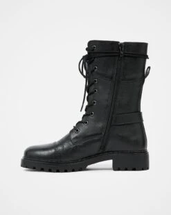 Tall Ankle Lace Up Boots With Strap Detail -Celtic & Co 176673