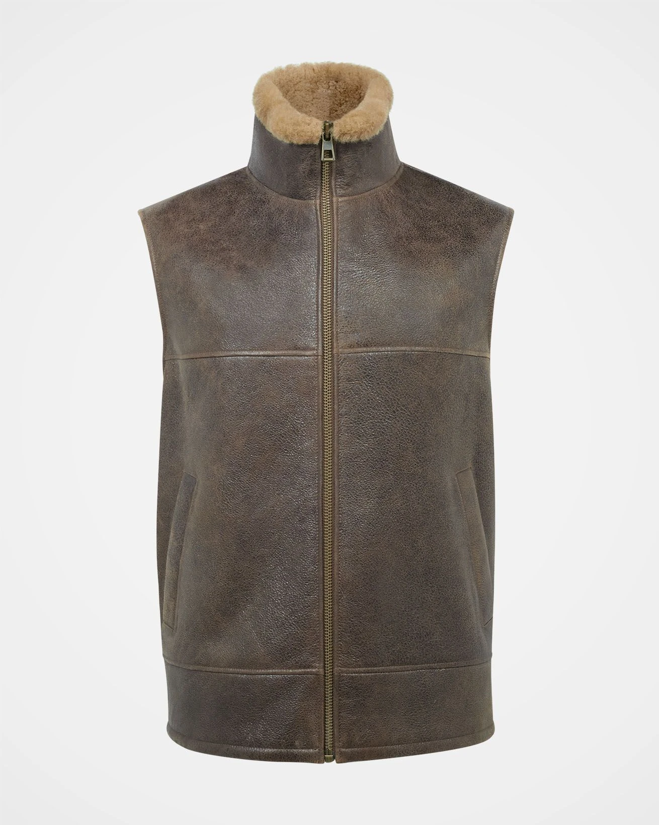 Men's Shearling Vest 5 Men's Shearling Vest - Image 3