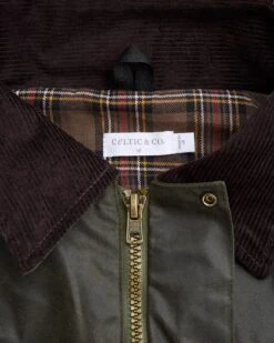 Men's Grown On Sleeve Waxed Jacket -Celtic & Co 177076