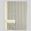 Merino Striped Cable Throw