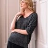 Shimmer V Neck Sweater -Celtic & Co 178871