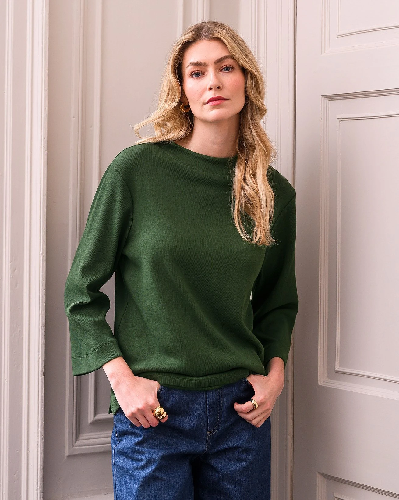 Funnel Neck Jersey Top 4 Funnel Neck Jersey Top - Image 2