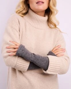 Recycled Cashmere Fingerless Gloves 7 Recycled Cashmere Fingerless Gloves -Celtic & Co 179906