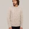 Men's Cable Crew Neck Sweater -Celtic & Co 180289