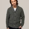 Men's Waffle Stitch Cardigan -Celtic & Co 180336
