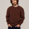 Men's Donegal Crew Neck Sweater 2 Men's Donegal Crew Neck Sweater -Celtic & Co 180373