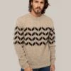 Men's Shetland Chevron Sweater -Celtic & Co 180377