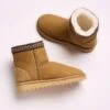 Braid Trim Shearling Shortie Boots -Celtic & Co 182224