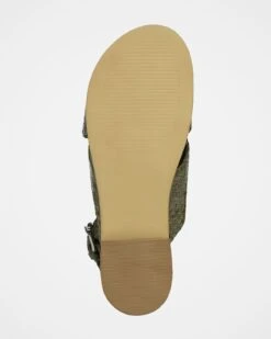 Leather Woven Crossover Sandals -Celtic & Co 186239