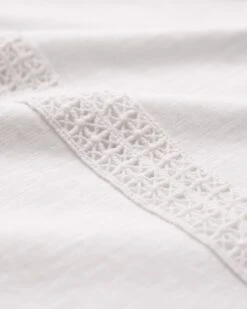 Organic Cotton V Neck Trim Top -Celtic & Co 186384