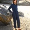 Organic Cotton Twill Long Sleeve Jumpsuit -Celtic & Co 187075