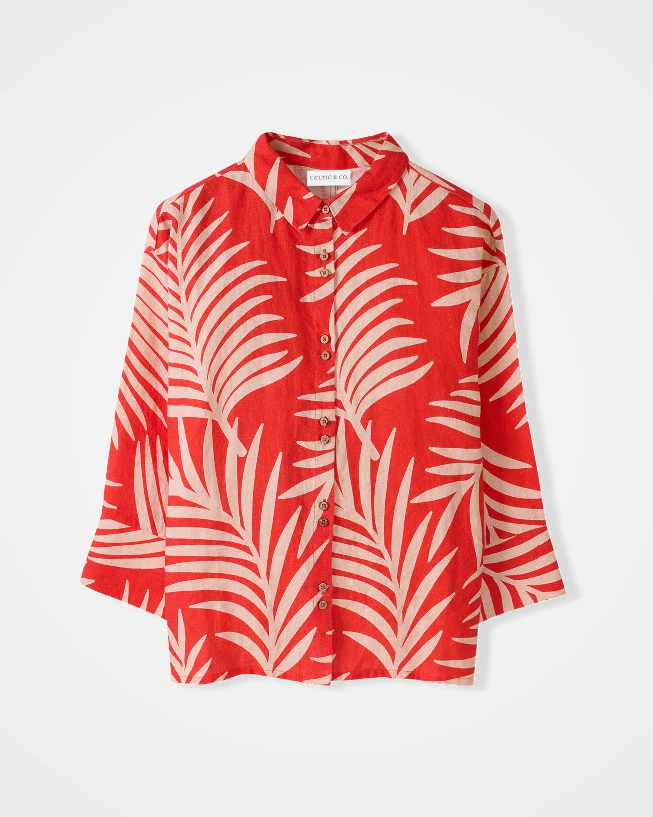 Linen Double Button Detail Shirt 5 Linen Double Button Detail Shirt - Image 3