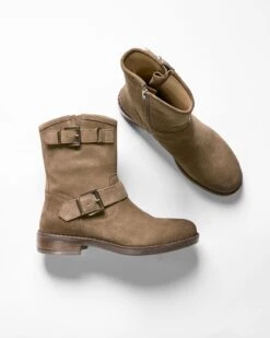 Slouch Biker Ankle Boots