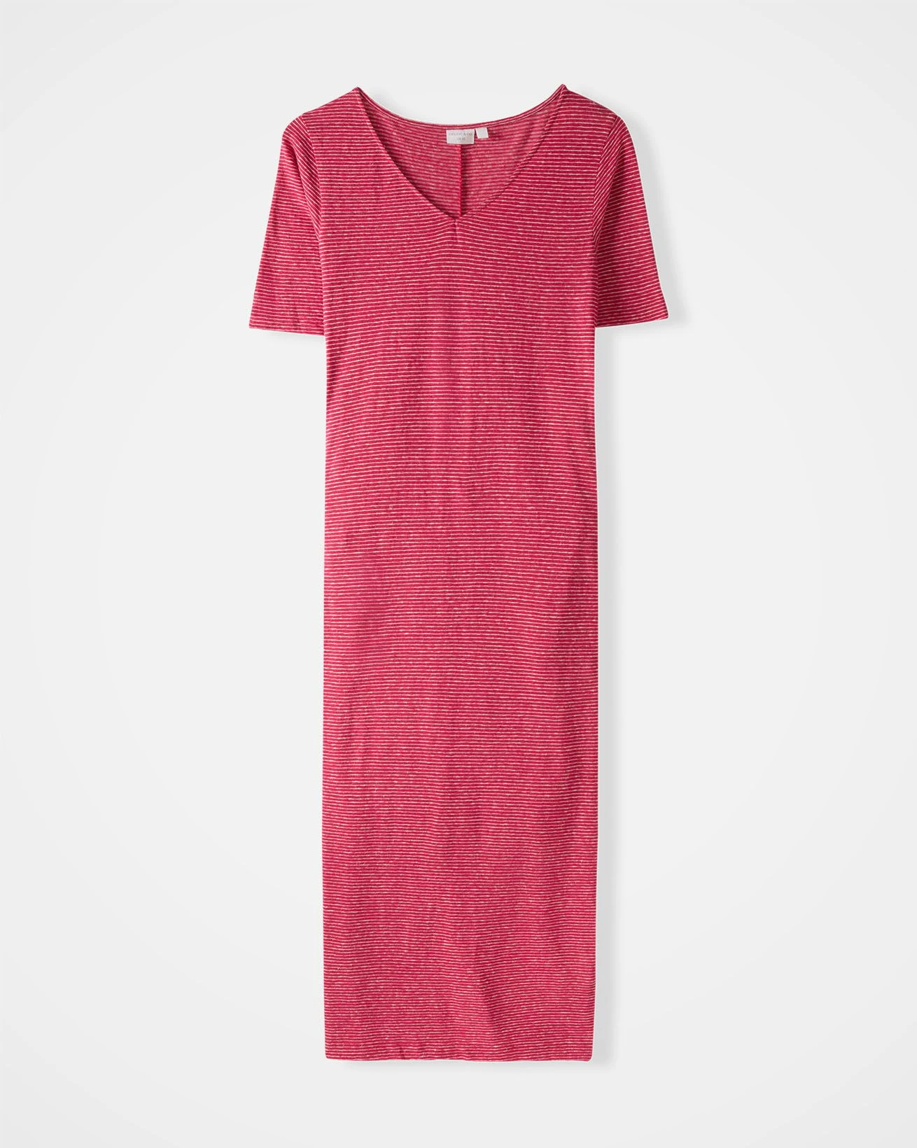 Linen Blend V Neck Midi Dress 5 Linen Blend V Neck Midi Dress - Image 3