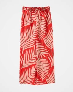 Linen Self Tie Wide Leg Pants -Celtic & Co 188943