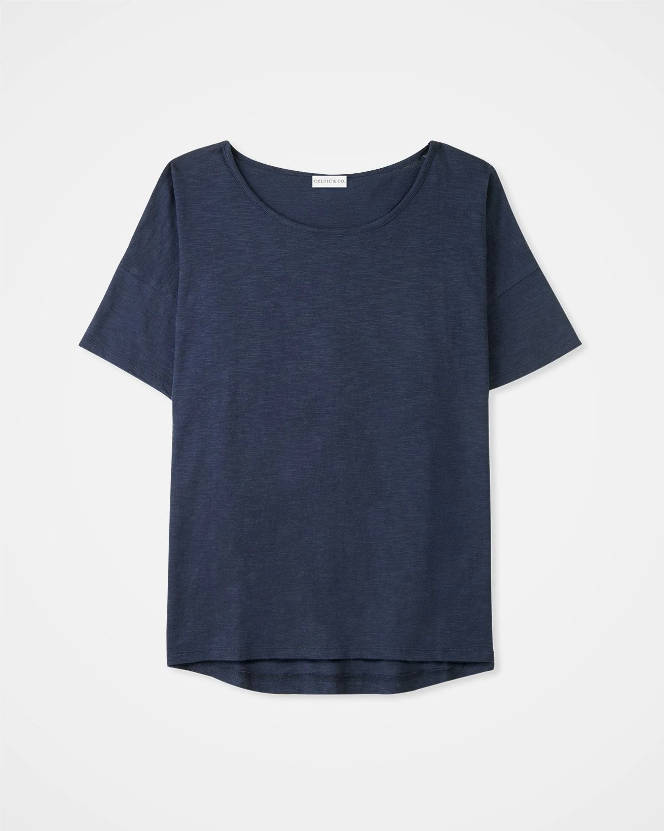 Organic Cotton Drop Shoulder Drape T Shirt 4 Organic Cotton Drop Shoulder Drape T Shirt - Image 2